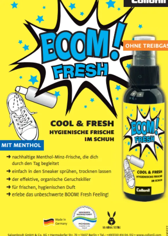 Collonil Boom Cool and Fresh Spray Deodorante Igienizzante per Sneakers