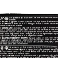 Dylon Tintura per Tessuti in Lavatrice a 40° Cotone Lino Viscosa tutti i colori