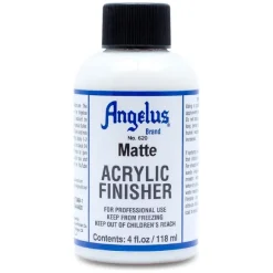 Fissativo Opaco post Tintura Per Pelle Liscia Angelus Matte Acrylic Finisher