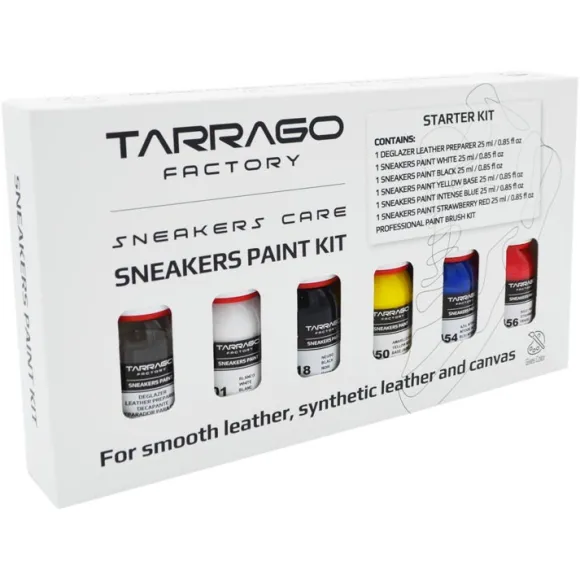 Kit per Tingere le Scarpe in Pelle Liscia con 5 Colori - Tarrago Sneakers Paint