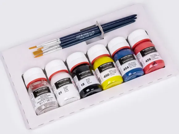 Kit per Tingere le Scarpe in Pelle Liscia con 5 Colori - Tarrago Sneakers Paint