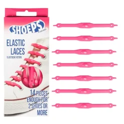 Lacci da Scarpe Elastici in Silicone Fuchsia - Mai più Scarpe Slacciate