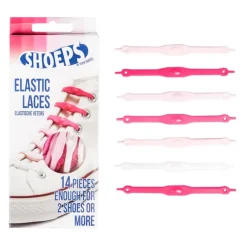 Lacci da Scarpe Elastici in Silicone Mix Pink - Mai più Scarpe Slacciate