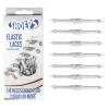 Lacci da Scarpe Elastici in Silicone Silver - Mai più Scarpe Slacciate