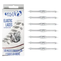 Lacci da Scarpe Elastici in Silicone Silver - Mai più Scarpe Slacciate