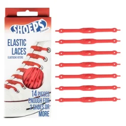 Lacci da Scarpe Elastici in Silicone Rossi - Mai più Scarpe Slacciate