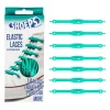 Lacci da Scarpe Elastici in Silicone Verde Acqua - Mai più Scarpe Slacciate