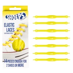 Lacci da Scarpe Elastici in Silicone Gialli - Mai più Scarpe Slacciate