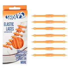 Lacci da Scarpe Elastici in Silicone Orange - Mai più Scarpe Slacciate
