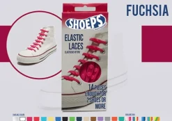 Lacci da Scarpe Elastici in Silicone Fuchsia - Mai più Scarpe Slacciate