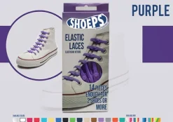 Lacci da Scarpe Elastici in Silicone Viola - Mai più Scarpe Slacciate
