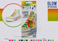 Lacci da Scarpe Elastici in Silicone Glow Dark Mix - Mai più Scarpe Slacciate