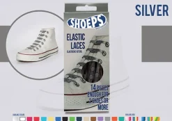 Lacci da Scarpe Elastici in Silicone Silver - Mai più Scarpe Slacciate