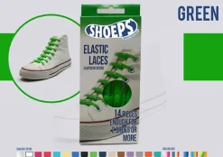 Lacci da Scarpe Elastici in Silicone Verde - Mai più Scarpe Slacciate