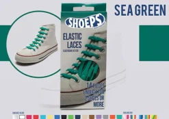Lacci da Scarpe Elastici in Silicone Verde Acqua - Mai più Scarpe Slacciate