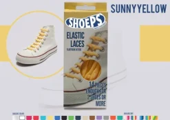 Lacci da Scarpe Elastici in Silicone Gialli - Mai più Scarpe Slacciate