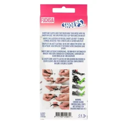 Lacci da Scarpe Elastici in Silicone Fuchsia - Mai più Scarpe Slacciate
