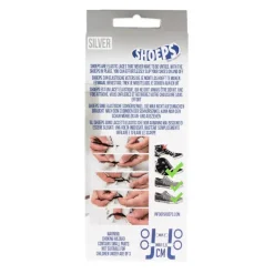 Lacci da Scarpe Elastici in Silicone Silver - Mai più Scarpe Slacciate