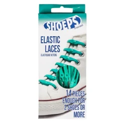 Lacci da Scarpe Elastici in Silicone Verde Acqua - Mai più Scarpe Slacciate