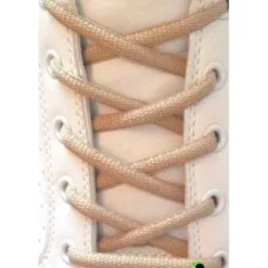 Lacci per Scarpe Beige Ovali 7mm - Stringhe in Cotone per Scarpa Sportiva