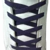 Lacci per Scarpe Blu Scuro Piatti 7mm - Stringhe in Cotone