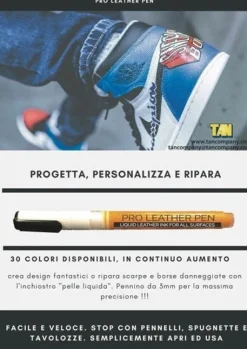 Pennarello Pro Leather Pen - Disegna o Ripara Scarpe e Borse Danneggiate