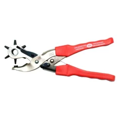 Pinza a 6 Fustelle per Fori a Basso Sforzo su Cuoio e Cinture - Made in Germany
