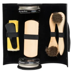 Set Completo con Confezione in Pelle per la Pulizia delle Scarpe - Tarragò