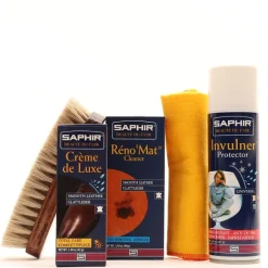 Set Completo per Pulire Lucidare e Proteggere le Scarpe in Pelle - Saphir