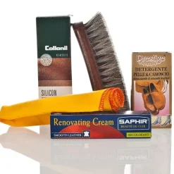 Set per Pulire e Lucidare le Scarpe in Pelle Liscia