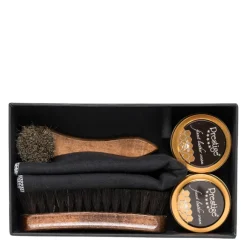 Set per Pulizia Scarpe in Pelle Confezione Regalo - Prestige Box Lucidi e Spazzole