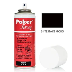 Tintura Spray per Scarpe Borse e Accessori in Pelle Marrone Scuro