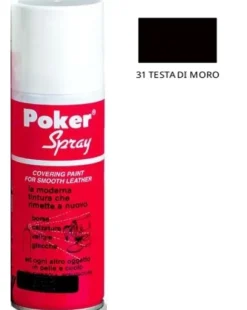 Tintura Spray per Scarpe Borse e Accessori in Pelle Marrone Scuro